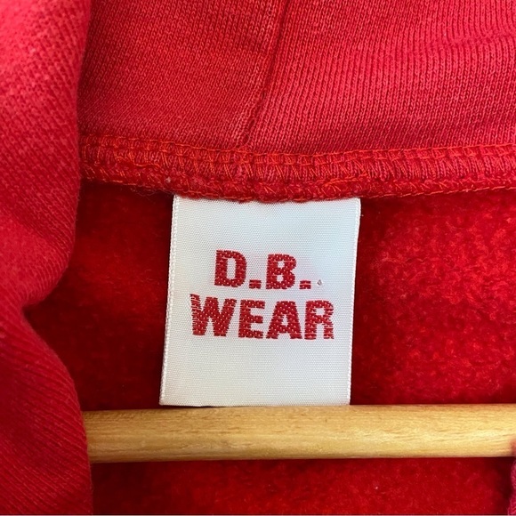 2/40$ LIFEGARD D.B.Wear hoodie red Lifegard sweater cotton oversized shirt SMALL - Picture 4 of 11